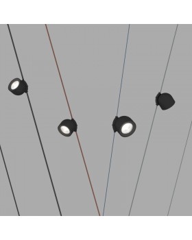 DK5540-BK Поворотный светильник для трека-ремня Belty, серия Spot, со светодиодом, D100*H107мм, 48V DC, 12W, RA90, 38°, 4000K, IP20, черный, алюминий-foto3