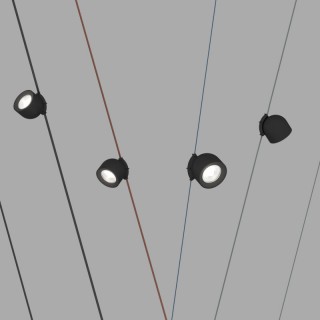 DK5540-BK Поворотный светильник для трека-ремня Belty, серия Spot, со светодиодом, D100*H107мм, 48V DC, 12W, RA90, 38°, 4000K, IP20, черный, алюминий-foto3