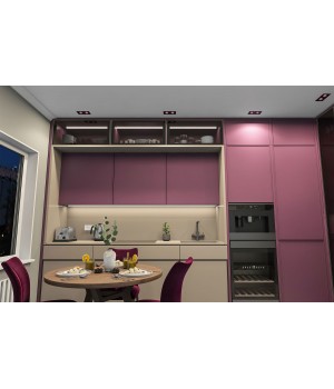 DK3072-BK+PI Встраиваемый светильник, IP 20, 10 Вт, GU5.3, LED, черный/розовый, пластик-foto2