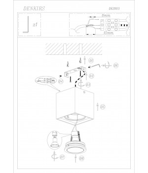 DK2003-BK Светильник накладной IP 20, 50 Вт, GU10, черный, алюминий-foto3
