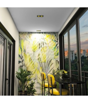 DK3072-BK+YE Встраиваемый светильник, IP 20, 10 Вт, GU5.3, LED, черный/желтый, пластик-foto2