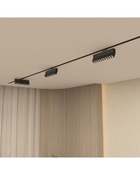 DK6646-BK Поворотный однофазный трековый светильник EDDER со светодиодом L271mm 220V 20W 30° 4000K IP20 черный алюминий-foto5