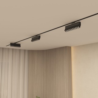 DK6646-BK Поворотный однофазный трековый светильник EDDER со светодиодом L271mm 220V 20W 30° 4000K IP20 черный алюминий-foto5