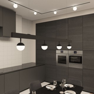 DK8050-BK Рассеивающий светильник SMART MOON 5W DIM 3000K-6000K, ?100мм, черный, акрил-foto7