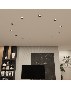 DK3055-BK Встраиваемый светильник, IP 20, 10 Вт, GU5.3, LED, черный, пластик-foto3