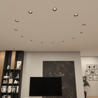 DK3055-BK Встраиваемый светильник, IP 20, 10 Вт, GU5.3, LED, черный, пластик-foto3