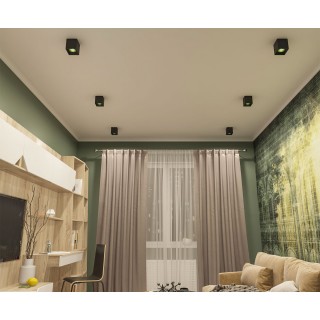 DK3080-BK+GR Светильник накладной IP 20, 10 Вт, GU5.3, LED, черный/зеленый, пластик-foto2