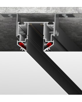 TR2022-BK Профиль-трек SMART ONE, для натяжных потолков, 2 м, алюминий, черный-foto2