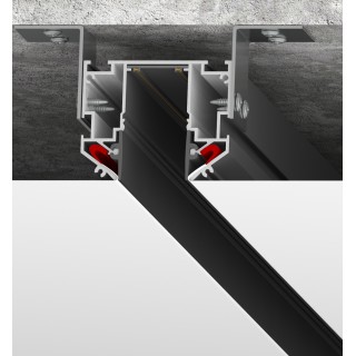 TR2022-BK Профиль-трек SMART ONE, для натяжных потолков, 2 м, алюминий, черный-foto2