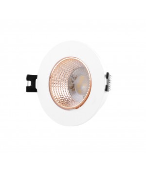 DK3061-WBR Встраиваемый светильник, IP 20, 10 Вт, GU5.3, LED, белый/бронзовый, пластик