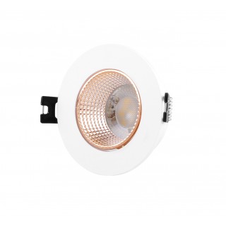 DK3061-WBR Встраиваемый светильник, IP 20, 10 Вт, GU5.3, LED, белый/бронзовый, пластик