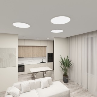 DK6520-WH Накладной светильник THIN, IP40, 18W, 3000K/4000K/6500K, переключатель цветовой температуры на корпусе, белый, полимер-foto7