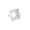 DK2041-WH Встраиваемый светильник, IP 20, 50 Вт, GU10, белый, алюминий