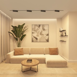 DK6434-BK Поворотный однофазный трековый светильник EDDER со светодиодом L273mm 220V 20W 30° 3000K IP20 черный алюминий-foto4