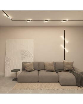 DK6448-BK Поворотный однофазный трековый светильник STROM со светодиодом L300mm 220V 10W 150° 4000K IP20 черный алюминий/акрил-foto4