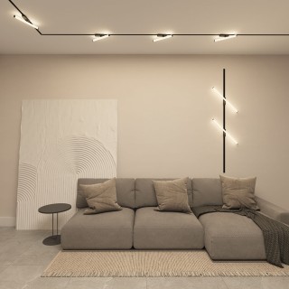 DK6648-BK Поворотный однофазный трековый светильник STROM со светодиодом L600mm 220V 15W 150° 4000K IP20 черный алюминий/акрил-foto4