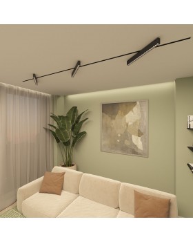 DK6644-BK Поворотный однофазный трековый светильник EDDER со светодиодом L538mm 220V 40W 30° 4000K IP20 черный алюминий-foto5