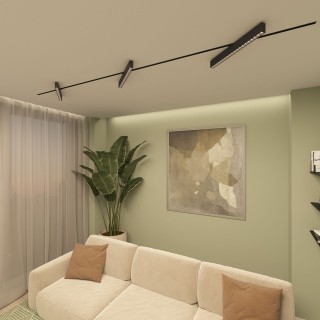 DK6644-BK Поворотный однофазный трековый светильник EDDER со светодиодом L538mm 220V 40W 30° 4000K IP20 черный алюминий-foto5