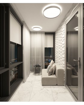 DK6510-WH Накладной светильник со встроенным светодиодом, 40W, IP 20, 3000K - 6500K, управление пульт Д/У (в комплекте) и Wi-Fi 2,4 Ггц. Эко система Tuya Smart, Яндекс.Алиса, белый, металл, полимер-foto6