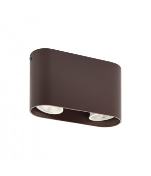 DK2006-CH Светильник накладной IP 20, 50 Вт, GU10, коричневый, алюминий-foto2