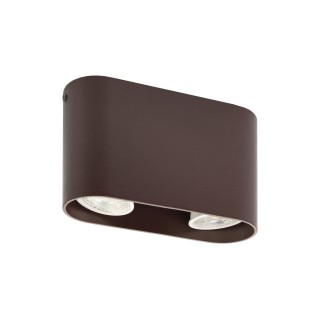 DK2006-CH Светильник накладной IP 20, 50 Вт, GU10, коричневый, алюминий-foto2