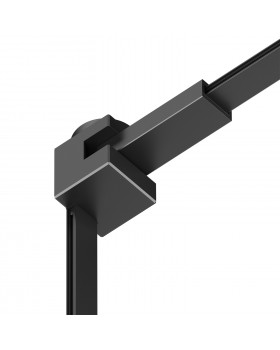 TR5213-BK Угловой соединитель 90° стена-потолок с поворотом трека под произвольным углом, для трека Air, серия Base, черный, алюминий