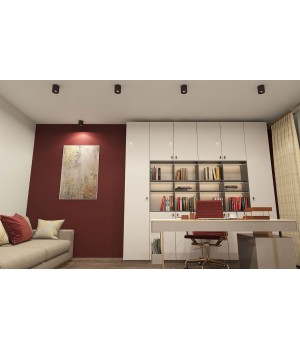 DK3090-BK+RD Светильник накладной IP 20, 10 Вт, GU5.3, LED, черный/красный, пластик-foto2