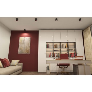 DK3090-BK+RD Светильник накладной IP 20, 10 Вт, GU5.3, LED, черный/красный, пластик-foto2