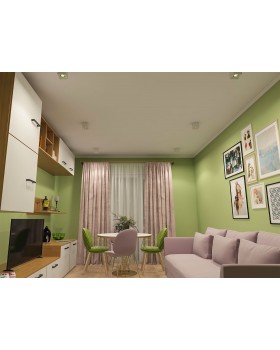 DK3080-WH+GR Светильник накладной IP 20, 10 Вт, GU5.3, LED, белый/зеленый, пластик-foto2