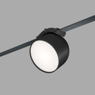 DK5542-BK Поворотный светильник для трека-ремня Belty, серия Spot, со светодиодом, D100*H107мм, 48V DC, 12W, RA90, 120°, 4000K, IP20, черный, алюминий-foto2