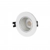 DK3061-WH+CH Встраиваемый светильник, IP 20, 10 Вт, GU5.3, LED, белый/хром, пластик