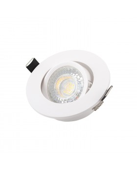 DK3020-WH Встраиваемый светильник, IP 20, 10 Вт, GU5.3, LED, белый, пластик-foto2