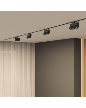 DK6446-BK Поворотный однофазный трековый светильник EDDER со светодиодом L136mm 220V 10W 30° 4000K IP20 черный алюминий-foto5