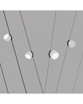 DK5542-WH+BK Поворотный светильник для трека-ремня Belty, серия Spot, со светодиодом, D100*H107мм, 48V DC, 12W, RA90, 120°, 4000K, IP20, белый с черным, алюминий-foto3