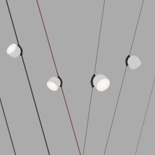 DK5542-WH+BK Поворотный светильник для трека-ремня Belty, серия Spot, со светодиодом, D100*H107мм, 48V DC, 12W, RA90, 120°, 4000K, IP20, белый с черным, алюминий-foto3