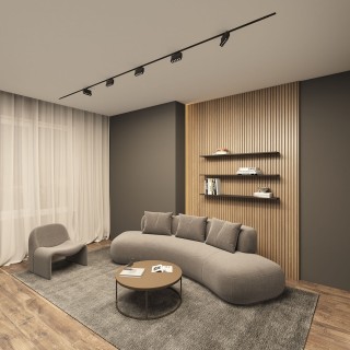 DK6446-BK Поворотный однофазный трековый светильник EDDER со светодиодом L136mm 220V 10W 30° 4000K IP20 черный алюминий-foto4