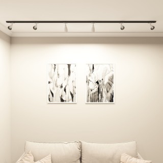 DK6050-BW+BK Трековый светильник IP 20, 15 Вт, GU10, черный с белым, алюминий, пластик-foto5