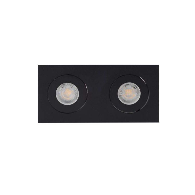 DK2020-BK Встраиваемый светильник, IP 20, 50 Вт, GU10, черный, алюминий