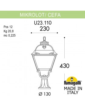 Ландшафтный фонарь FUMAGALLI MIKROLOT/CEFA U23.110.000.VXF1R