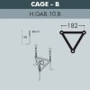 Садово-парковый фонарь FUMAGALLI RICU /G250 1L G25.157.S10.VXF1R