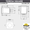 Уличный встраиваемы светильник FUMAGALLI TERESA SQUARE 2L4.000.000.AXZ1L