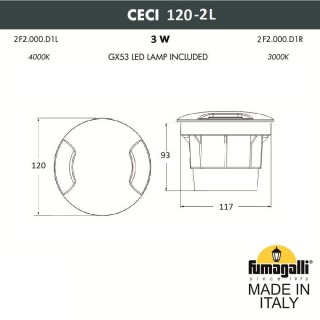 Грунтовый светильник FUMAGALLI CECI 120-2L 2F2.000.000.AXG1L-foto14