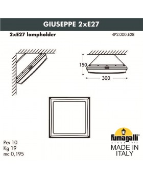 Уличное бра FUMAGALLI GUIZEPPE 4P2.000.000.BYF1R-foto12