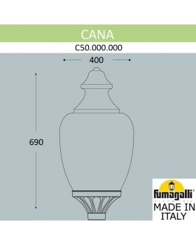 Уличный фонарь на столб FUMAGALLI CANA C50.000.000.AYE27-foto2
