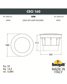 Грунтовый светильник FUMAGALLI CECI 160 3F1.000.000.AXD1L-foto10