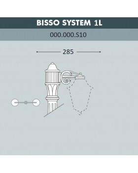 Консоль для паркового фонаря FUMAGALLI BISSO SYS 1L  000.000.S10.A0