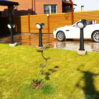 Садовый светильник-столбик наклонный FUMAGALLI GABRI REMI/LUCIA 2L 1R3.613.X20.AYE27-foto3