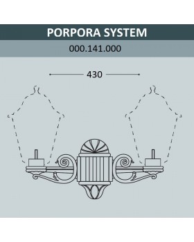 Консоль для паркового фонаря FUMAGALLI PORPORA SYS  000.141.000.A0