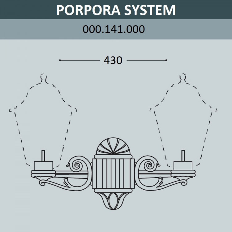 Консоль для паркового фонаря FUMAGALLI PORPORA SYS  000.141.000.A0