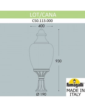 Ландшафтный фонарь FUMAGALLI LOT/CANA C50.113.000.AYE27-foto5